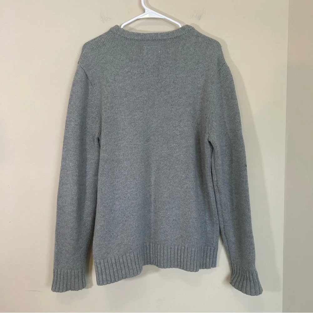 The‎ North Face Sweater Mens Medium Grey Cotton Wool Blend Crew Neck CB52